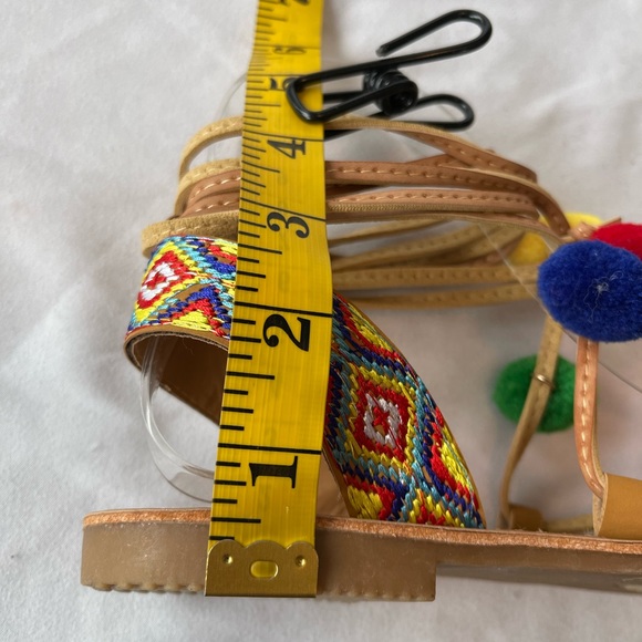 Dirty Laundry Leg Tie Pom Pom Women’s Sandals Size 6.5 - Picture 5 of 5